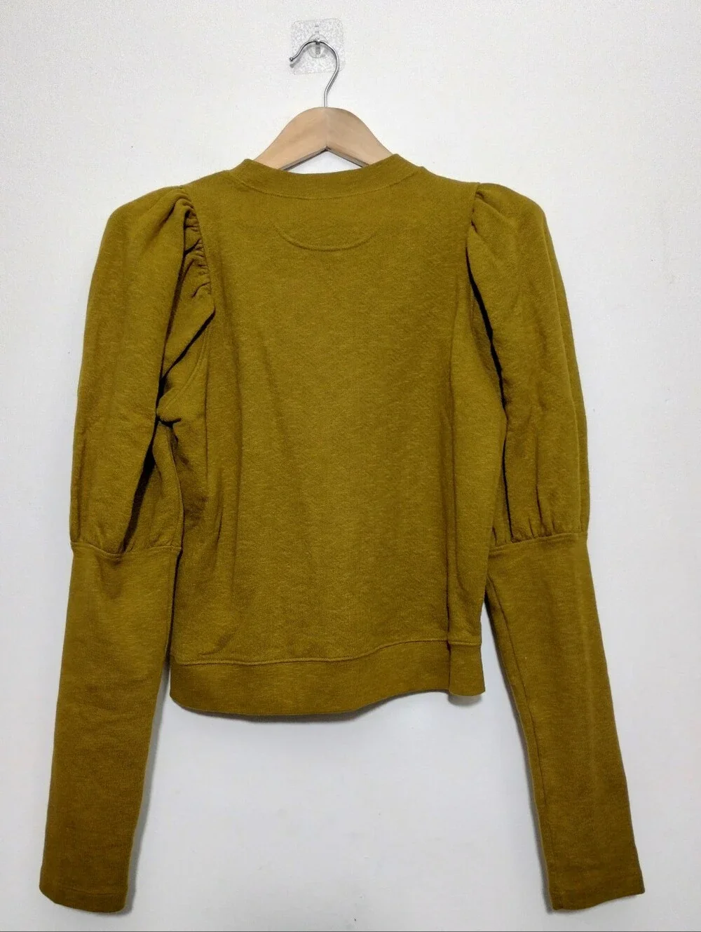 Ulla Johnson Philo Sweatshirt Women's M Pullover Puff Sleeve Boho
